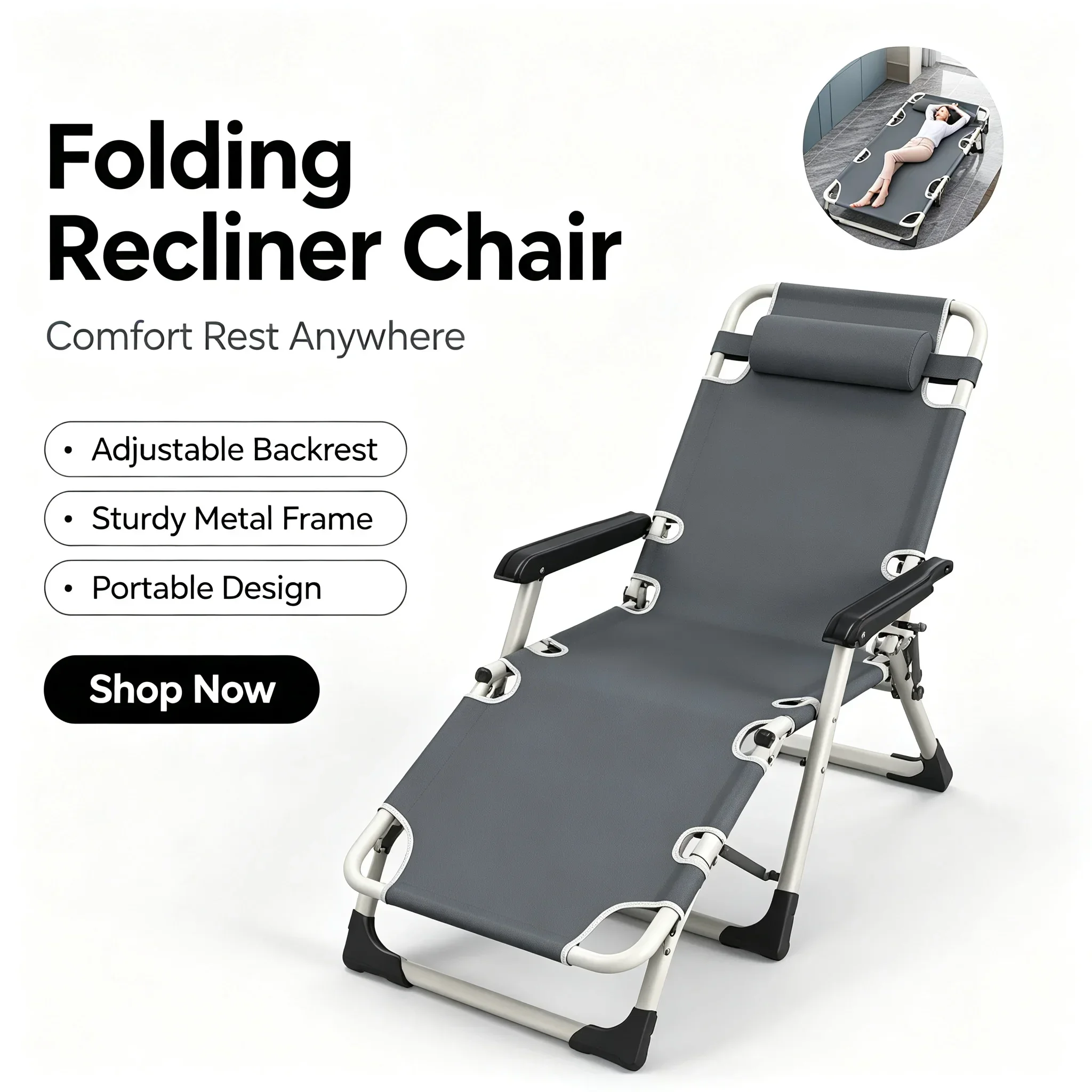 Office Lunch Nap Folding Loung - Outdoor Daybed Furniture review and price